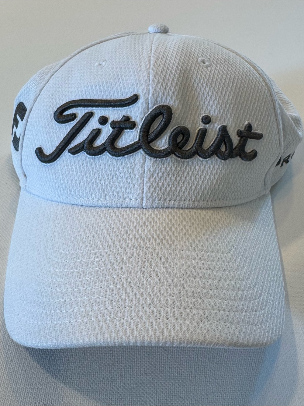 Titleist White Performance Cap with Black Script Logo